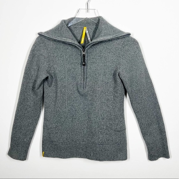 Lole Sweaters - Lole REI Merino Wool/Cotton Blend Sweater Womens Gray Size Medium